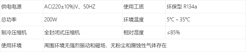 A780投入式制冷器技术参数