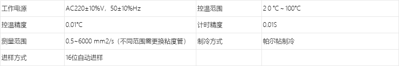 A1009直管式粘度测定仪技术参数