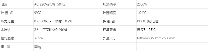 A3013润滑脂氧化安定性测定仪技术参数